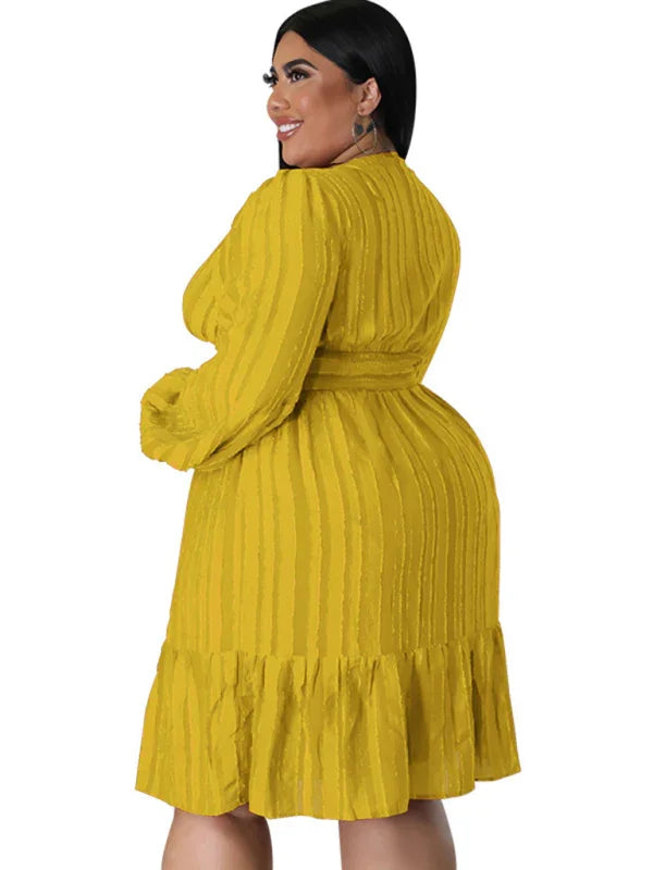 Casual Jacquard Oversized Mini Dress