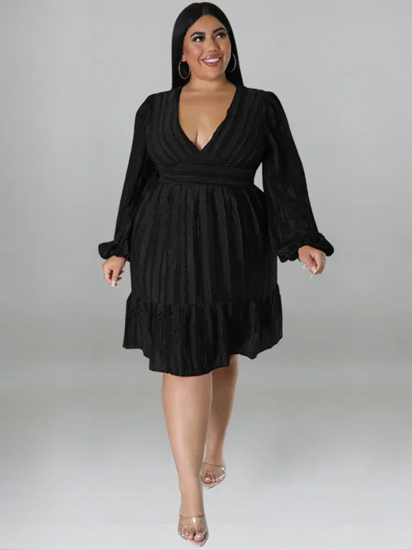 Casual Jacquard Oversized Mini Dress