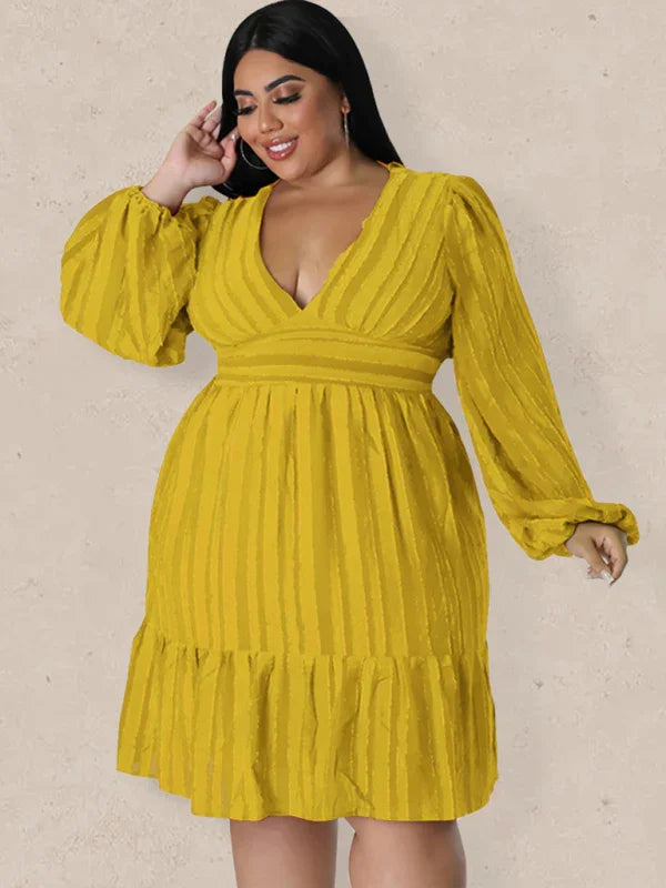 Casual Jacquard Oversized Mini Dress