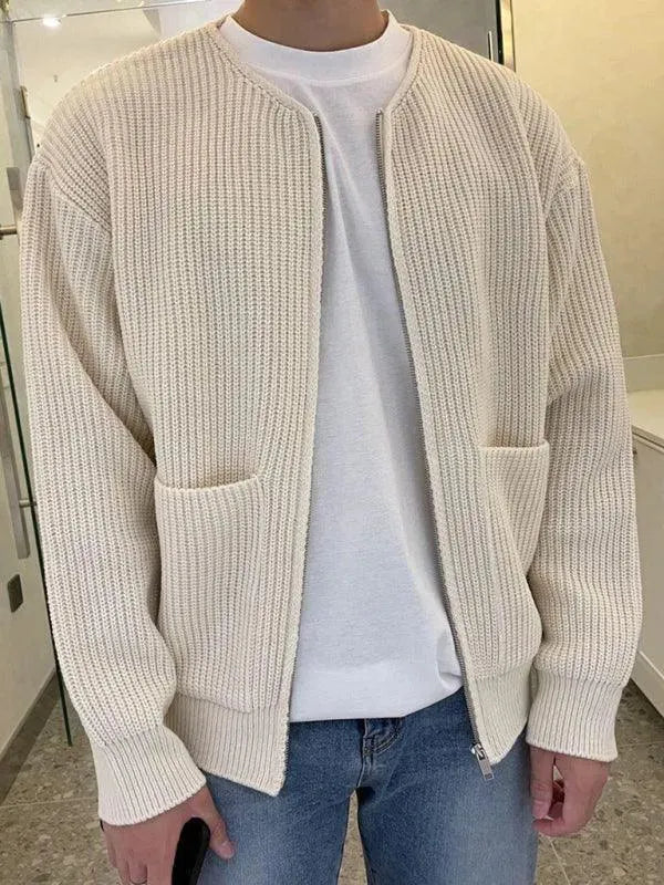 Casual Lazy Style Men Cardigan Sweater - Cardigan Sweater - LeStyleParfait