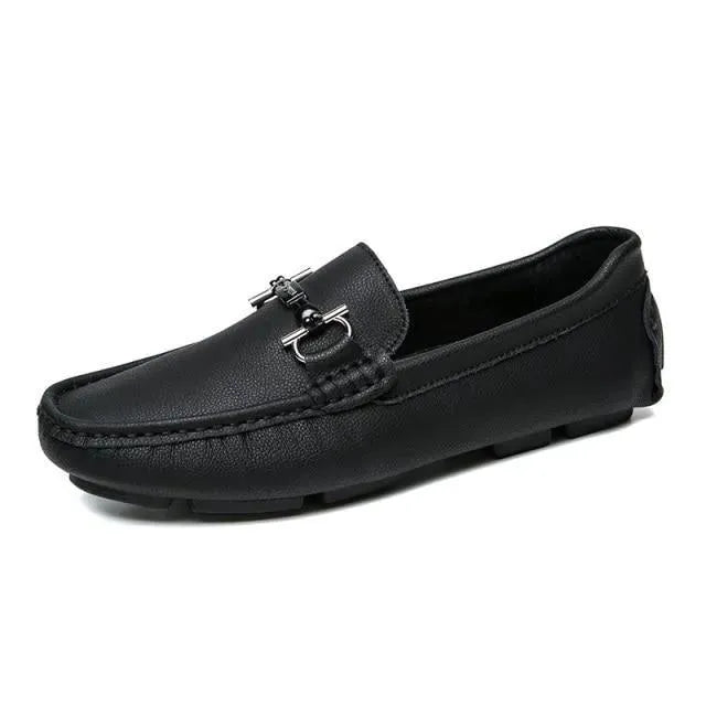 Casual Leather Driving Shoes For Men - Loafer Shoes - LeStyleParfait