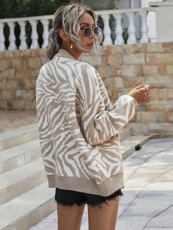 Casual Loose Knit Sweater Cardigan - Cardigan Sweater - LeStyleParfait