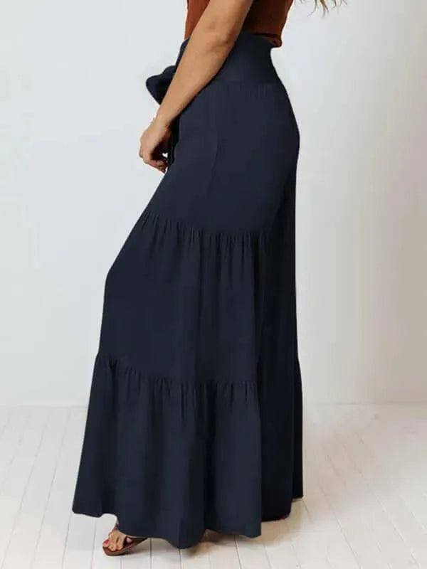 LeStyleParfait Women Pants Plain-Solid Women's Drawstring Polyester-Women Pants