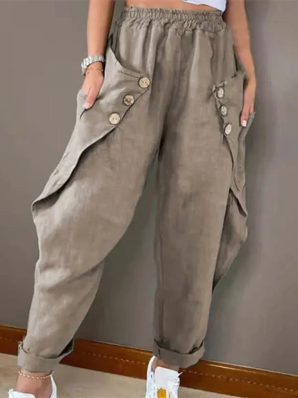 Casual Loose Women Cargo Pants - Women Pants - LeStyleParfait