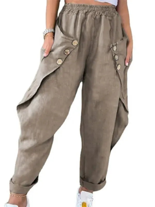 Casual Loose Women Cargo Pants - Women Pants - LeStyleParfait