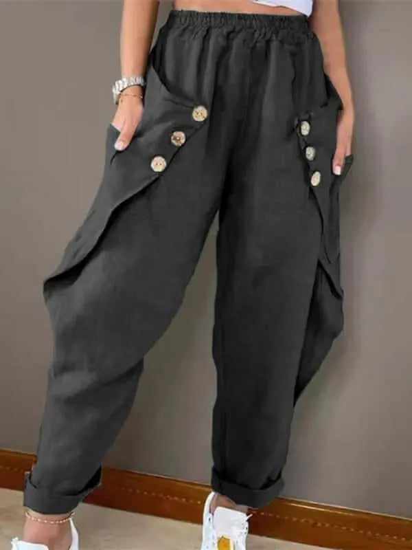 Casual Loose Women Cargo Pants - Women Pants - LeStyleParfait