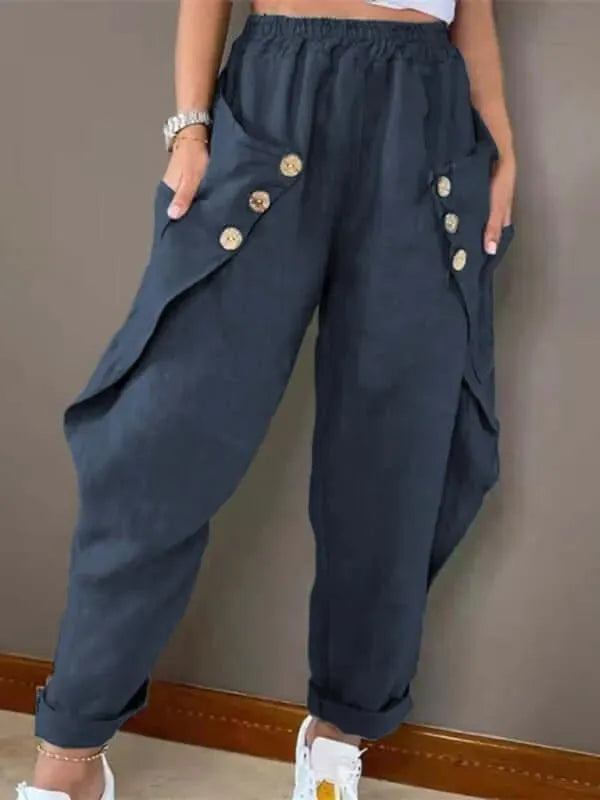 Casual Loose Women Cargo Pants - Women Pants - LeStyleParfait