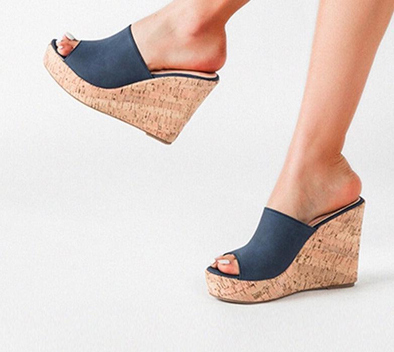 Casual Open Toe Wedge Shoes - Wedge Shoes - LeStyleParfait