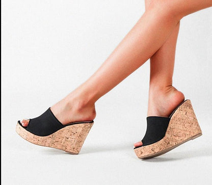 Casual Open Toe Wedge Shoes - Wedge Shoes - LeStyleParfait