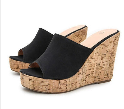 Casual Open Toe Wedge Shoes - Wedge Shoes - LeStyleParfait