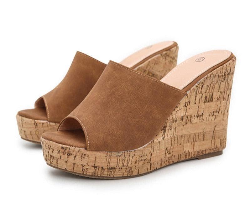 Casual Open Toe Wedge Shoes - Wedge Shoes - LeStyleParfait