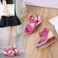 Casual Peep Toe Wedge Shoes - Wedge Shoes - LeStyleParfait
