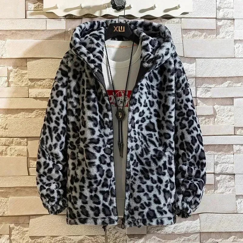 Casual Printed Hooded Men Fleece Jacket - Fleece Jacket - LeStyleParfait