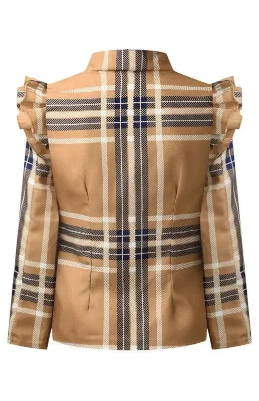 Casual Printed Short Zipper Women Duster Coat - Duster Coat - LeStyleParfait