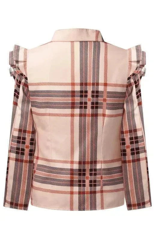 Casual Printed Short Zipper Women Duster Coat - Duster Coat - LeStyleParfait