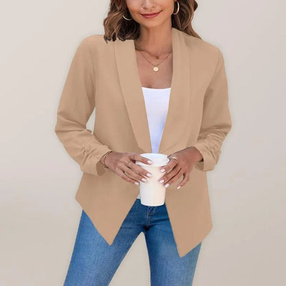 Casual Slim Fit V-Neck Women's Blazer-Suit Jacket-LeStyleParfait