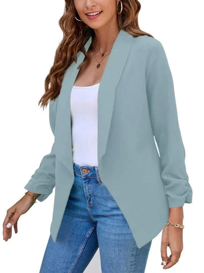 Casual Slim Fit V-Neck Women's Blazer-Suit Jacket-LeStyleParfait