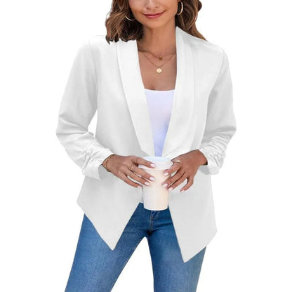 Casual Slim Fit V-Neck Women's Blazer-Suit Jacket-LeStyleParfait