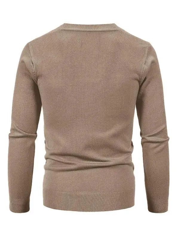 Casual Solid Men Cardigan Sweater - Cardigan Sweater - LeStyleParfait