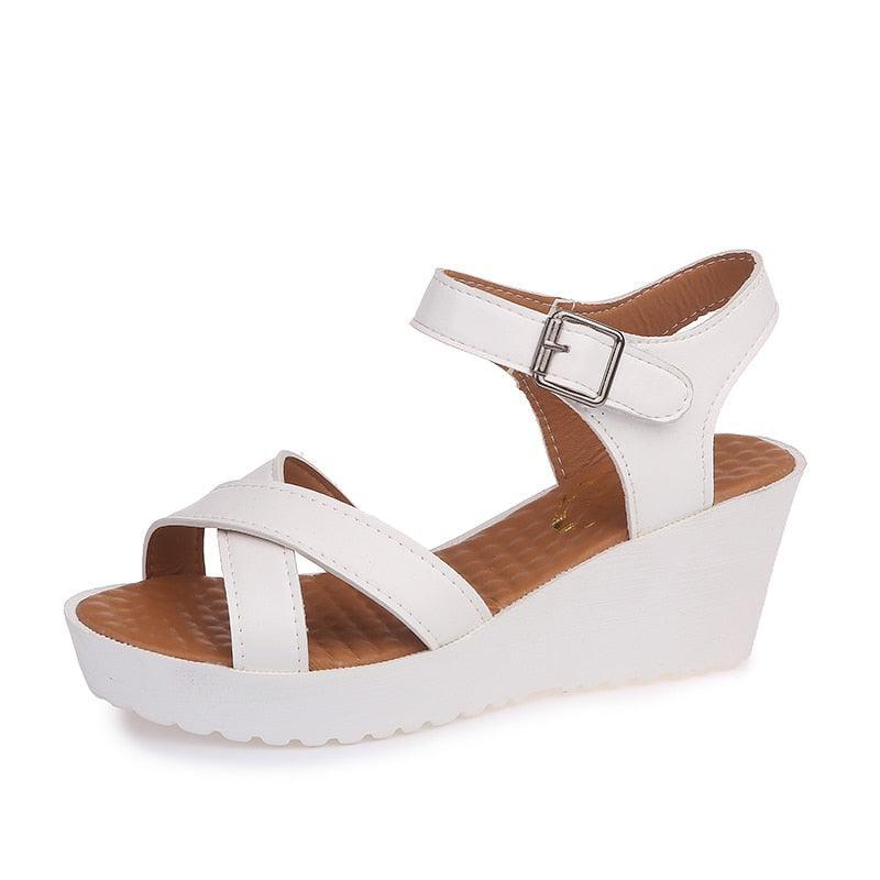 Casual Straps Wedge Sandals - Wedge Shoes - LeStyleParfait