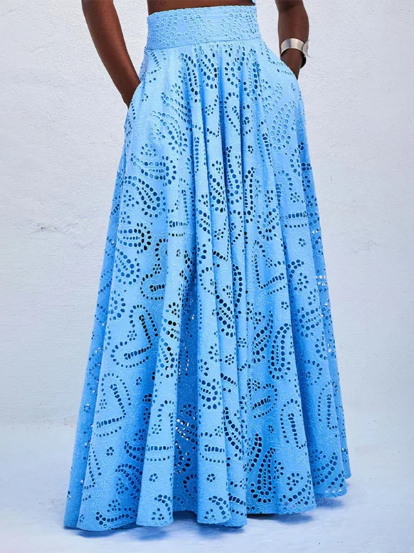 Casual Textured Sleeveless Maxi Dress