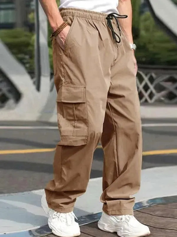 Loose Straight Casual Trousers - Men's Pants - LeStyleParfait