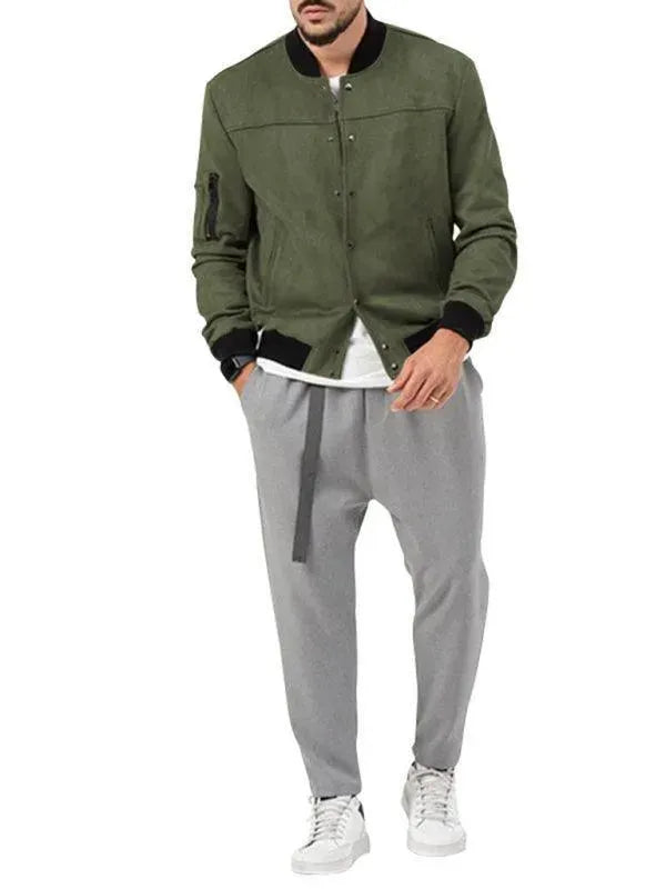 Casual Warm Men Jacket - Bomber Jacket - LeStyleParfait