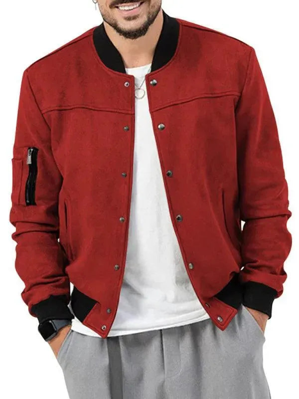 Casual Warm Men Jacket - Bomber Jacket - LeStyleParfait
