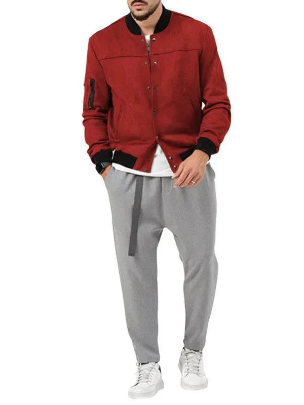 Casual Warm Men Jacket - Bomber Jacket - LeStyleParfait