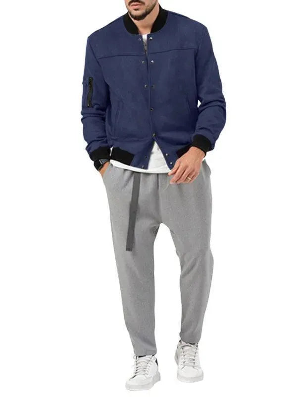 Casual Warm Men Jacket - Bomber Jacket - LeStyleParfait