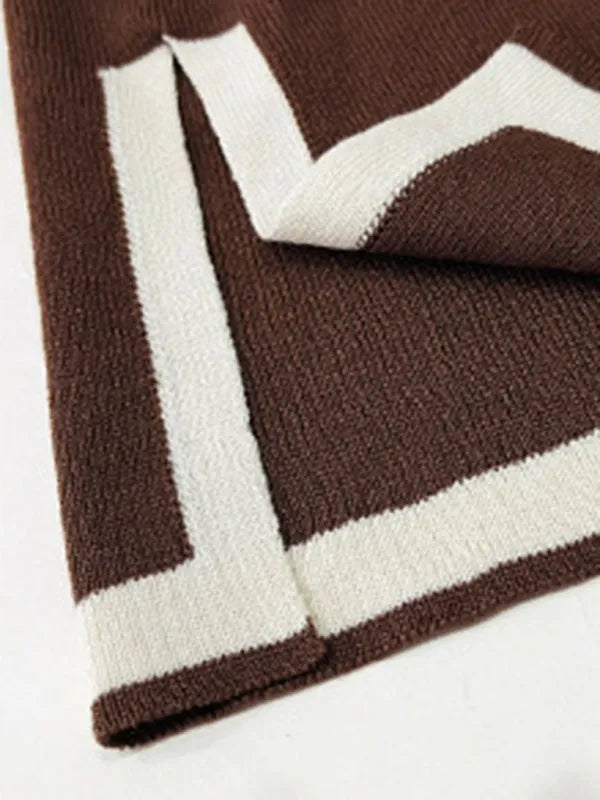 Casual Women Knit Relaxed Two-Piece Set - Casual Knit Two-Piece Set - LeStyleParfait