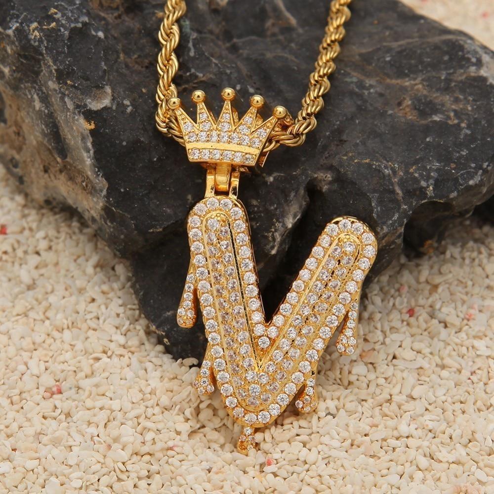 Chain Necklace - Letter "D" Pendant - Pendant Necklace - LeStyleParfait