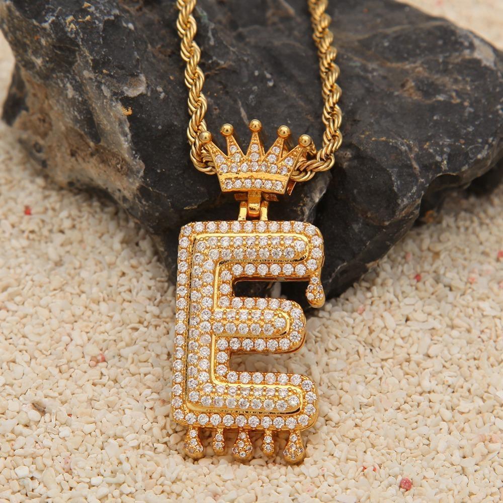 Chain Necklace - Letter "E" Pendant - Pendant Necklace - LeStyleParfait