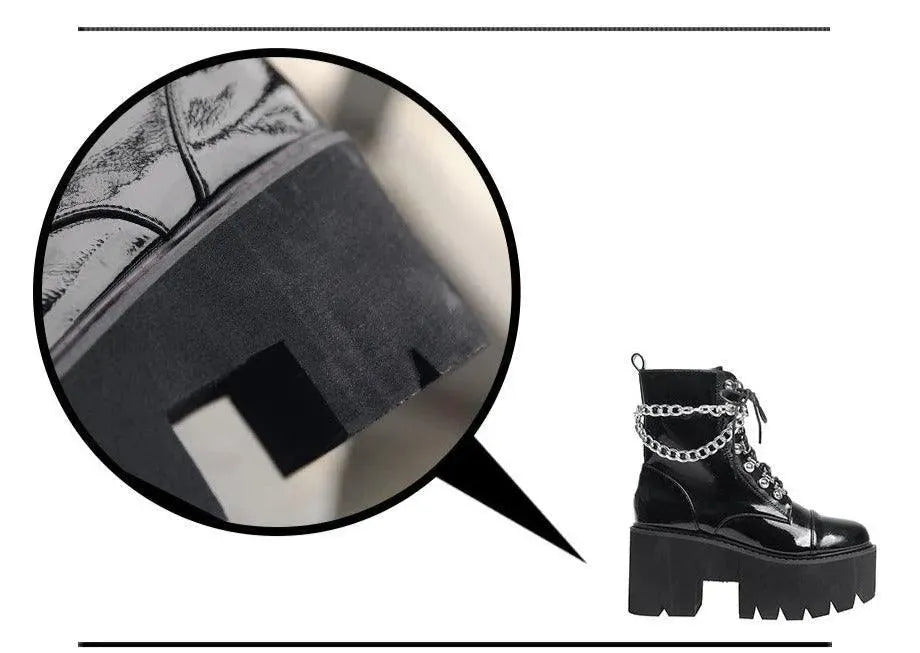 LeStyleParfait Shoes Women's Ankle Boots PU Leather Boots-Boots