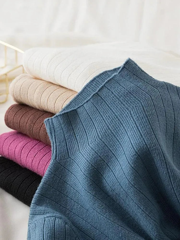 Charming Turtleneck Knitwear - Pullover Sweater - LeStyleParfait