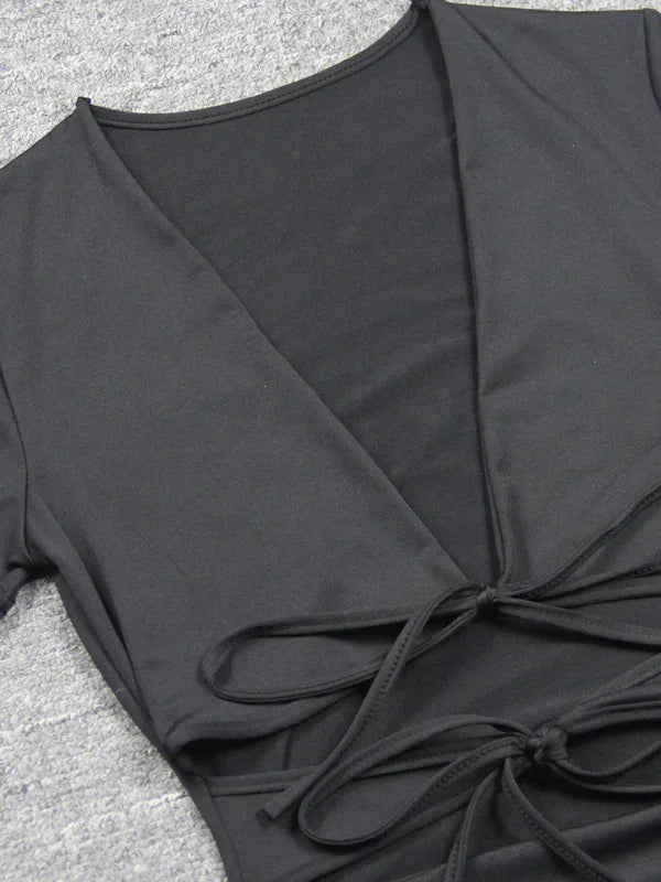 Chic Ruched Bodycon Mini Dress