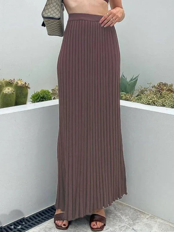 Chic Women Casual Ribbed Two-Piece Set - Casual Ribbed Two-Piece Set - LeStyleParfait