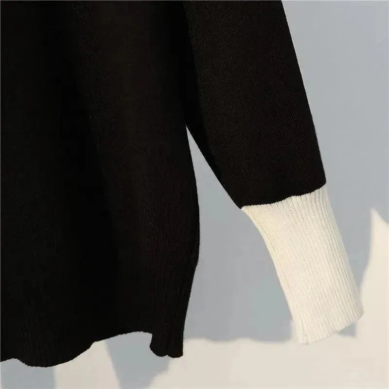 Chic Women Casual Striped Two-Piece Sweater Set - Striped Sweater Set - LeStyleParfait