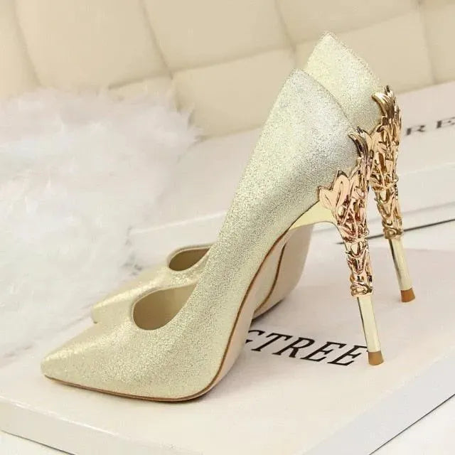 Chicchi Pointed Heel Pumps Shoes - Pumps Shoes - LeStyleParfait