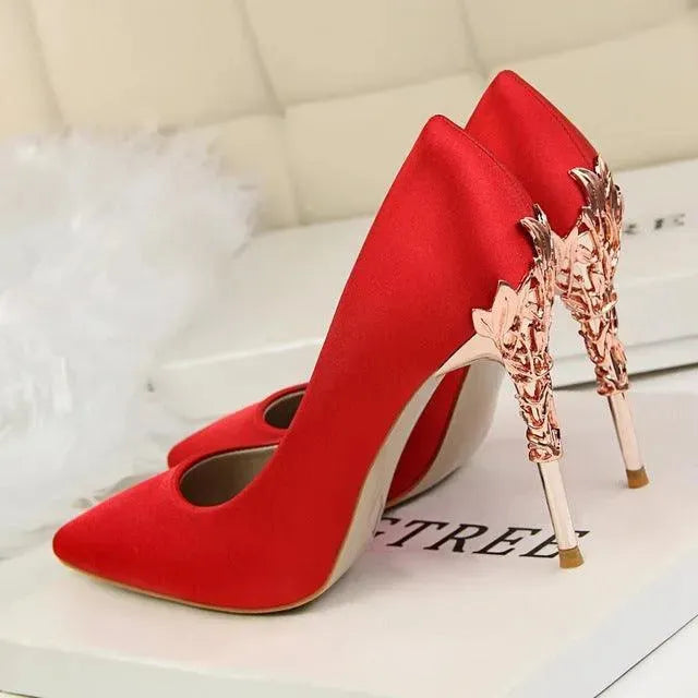 Chicchi Pointed Heel Pumps Shoes - Pumps Shoes - LeStyleParfait