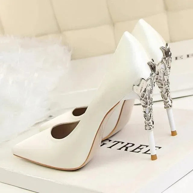 Chicchi Pointed Heel Pumps Shoes - Pumps Shoes - LeStyleParfait