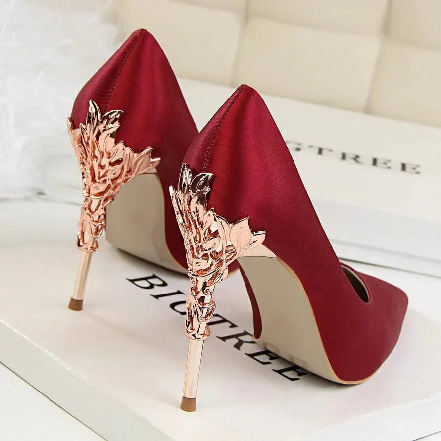 Chicchi Pointed Heel Pumps Shoes - Pumps Shoes - LeStyleParfait