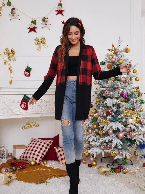 Christmas Print Casual Women Cardigan Sweater - Cardigan Sweater - LeStyleParfait
