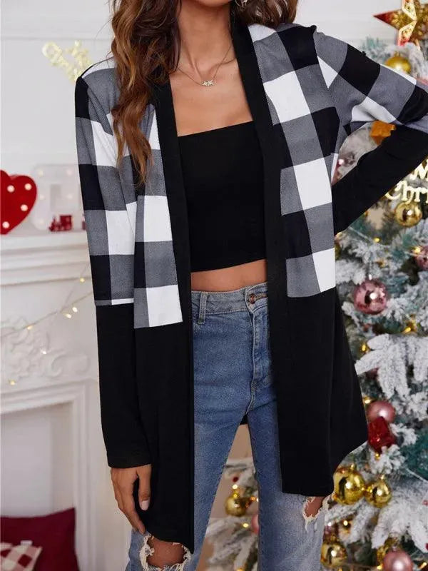 Christmas Print Casual Women Cardigan Sweater - Cardigan Sweater - LeStyleParfait
