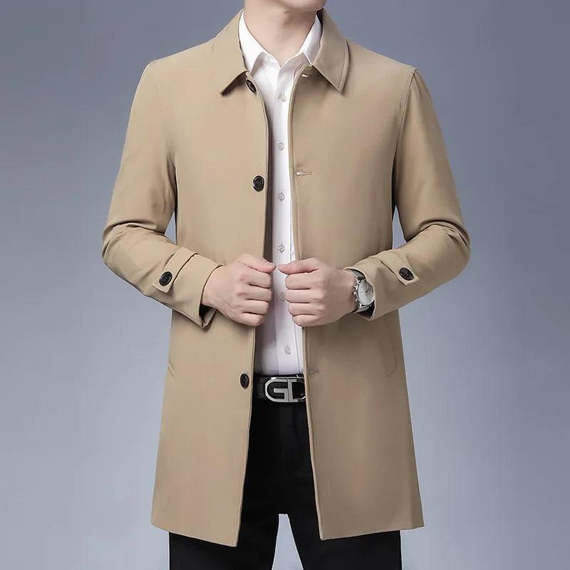 Classic Button Men Car Coat - Car Coat - LeStyleParfait