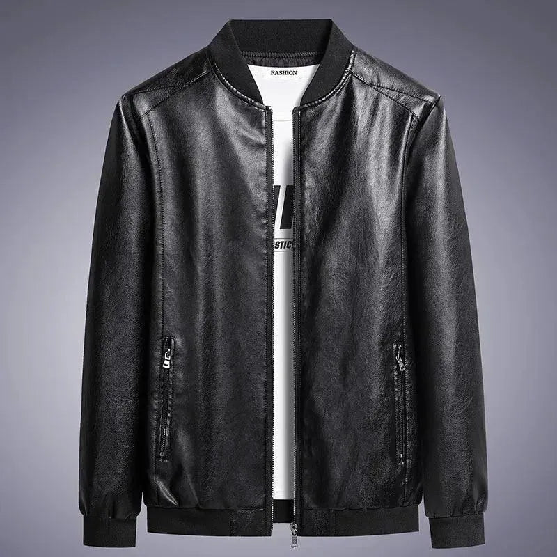 Classic Slim Fit Men Leather Jacket-Leather Jacket-LeStyleParfait