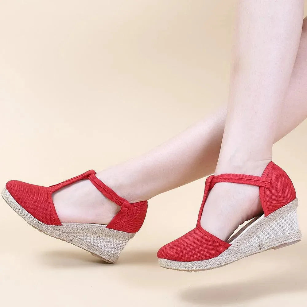 Comfortable Wedge Sandal Shoes - Wedge Shoes - LeStyleParfait