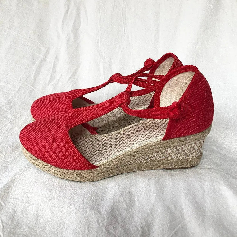 Comfortable Wedge Sandal Shoes - Wedge Shoes - LeStyleParfait