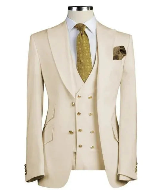 Copeland Double-Breasted Three Piece Suit - Three Piece Suit - LeStyleParfait