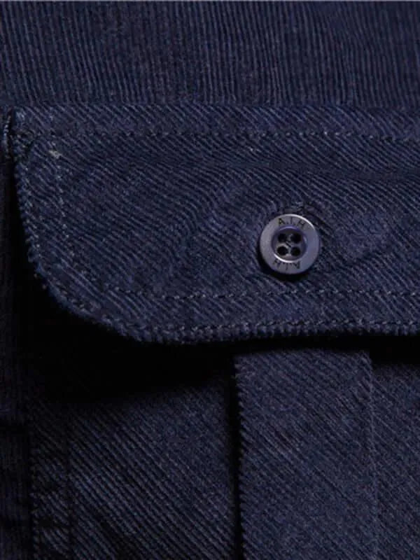Corduroy Slim Fit Shirt - Long Sleeve Shirt - LeStyleParfait